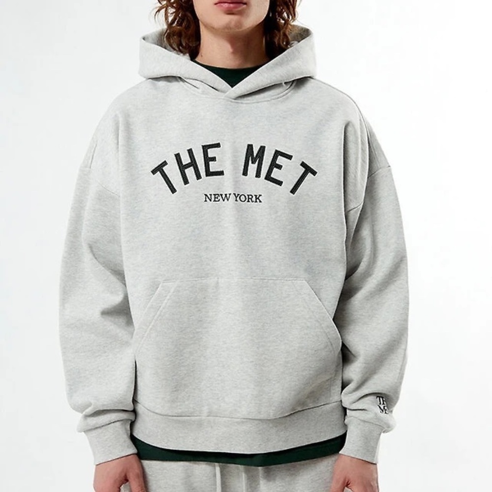 PacSun The Met Academy Hoodie Heather Grey size small - Picture 6 of 7